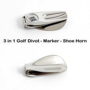 3 in 1 Golf Divot Marker-Shoe Horn