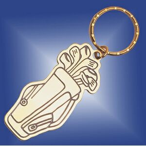 Brass Golf Bag Key Ring - ON SALE -