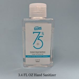 3.4 oz Instant Hand Sanitizer.