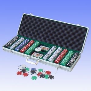 500pcs Chips/Aluminum Poker Set