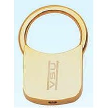 Solid Brass Gold Plated Key Ring (Engraved) - (ON SALE - LIMITED STOCK)