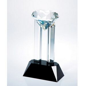 Venus Crystal Diamond Award w/ Black Crystal Base