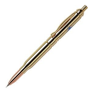 Brass Bullet Mechanical Pencil (Gold Top- 7mm Lead)