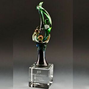 Crystal Cooperation Award (Sandblasted)
