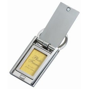 Silver Key Chain With Photo Frame