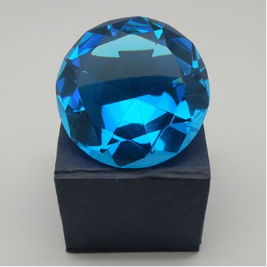 Crystal Diamond Paper Weight-80 mm (Screen printed)