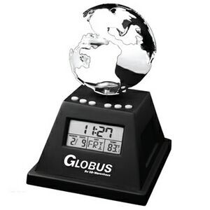 Solar Powered Moving Globe w/ Alarm Clock