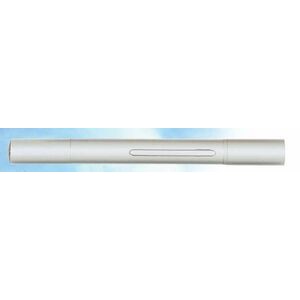 3-in-1 Satin Nickel Ball Pen w/ Compass & Flashlight (Siikscreen) (Black)