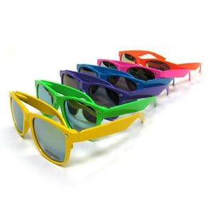 Ray Cali Neon Mirror Lens Sunglasses - Assorted