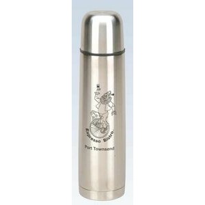 24 Oz. Stainless Steel Thermos W/ Carrying Bag (Screened)