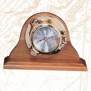 5 1/2" Nautical Port Hole Brass Clock