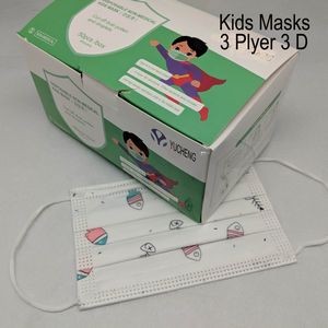 Children 3 Layer 3 D Face Mask (50 pcs Pack)
