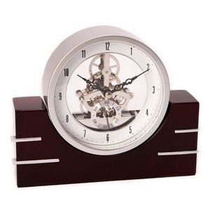 Executive Metal Skeleton Movement Quartz Desk Clock