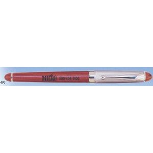 Select Rosewood Roller Ball Pen w/ Chrome Metal (Siikscreen)
