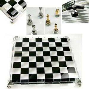 High End Genuine Crystal Chess Board & Chessman