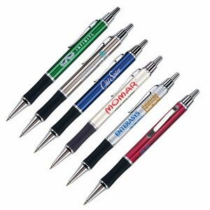 Aztec II Ball Point Pen with Chrome Trim (Laser Engraved)