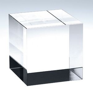 Small Straight Crystal Cube Award/Paperweight