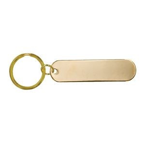 3" Gold Slim line II Key Ring