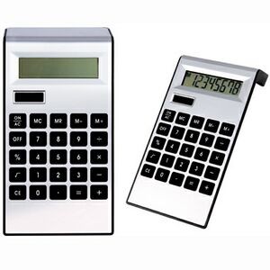 Silver Plastic Solar Calculator.