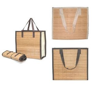 Bamboo Grocery Tote Bag (16"x14"x7")