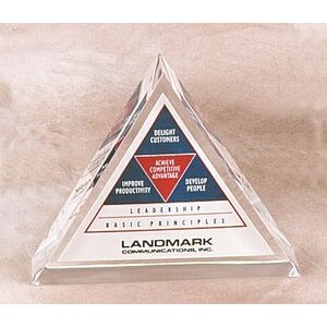 Lucite Triangle Embedment (4"x1")