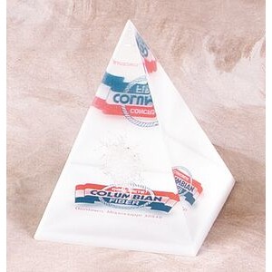 Lucite 4 Sided Pyramid Embedment (3 1/4"x3 1/4"x4")