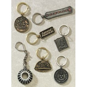 Series 200 Rubber Mold Cast Zinc Key Tag (Up to 2")