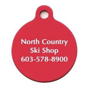 Extra Large Round with Loop Pet / ID Tag (1 1/2" x 1 3/4")