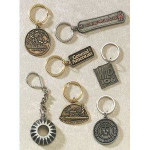 Series 200 Rubber Mold Cast Zinc Key Tag (Up to 1 1/2")