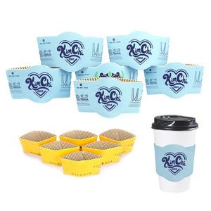 Kraft Coffee Full-color Printing Cup Sleeves
