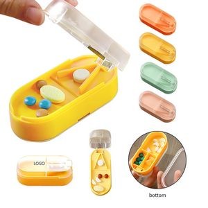 2 in 1 Pill Box with Cutter