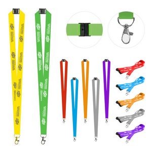 3/4'' Full Color Sublimated Lanyard w/ Lobster Hook and Break Away
