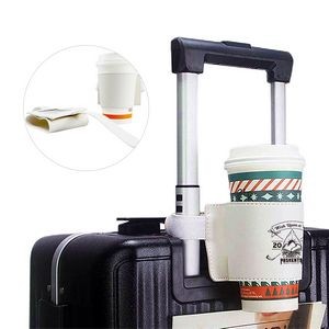 Hands Free Cup Holder for Luggage Handle