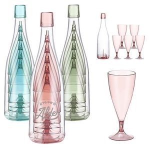 Plastic Champagne Flutes Set 5PCS