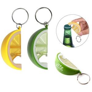Lemon Shape Bottle Opener With Key Chain