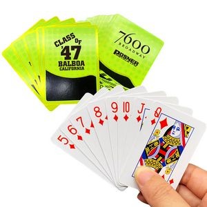 Eco-Friendly Custom Full Color Poker Deck Playing Cards