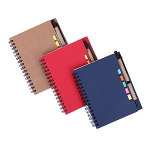 Coil Notepad with Pen and Sticky Notes