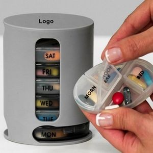 Weekly Pill Organizer 7 Stackable Compartments