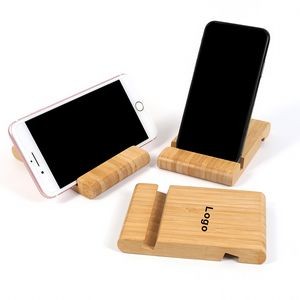 Bamboo Desktop Cell Phone Stand Holder