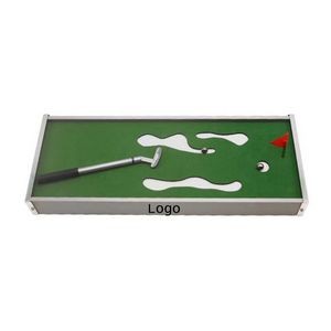 Mini Desktop Golf Game Set Mini Air Hockey Table Portable Sport Hockey