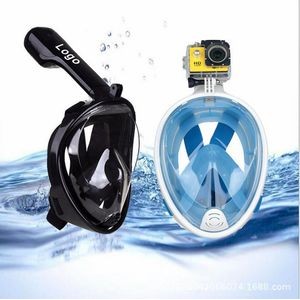 Full Face Snorkel Mask Compatible Action Camera Mount