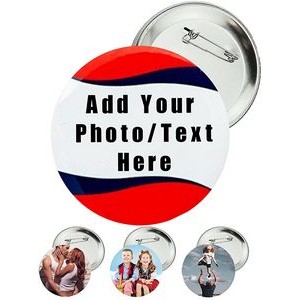 Custom Round Pins Badge Add Your Own Photo Logo or Picture Design Your Personalized Button