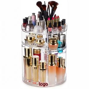 Makeup Organizer, DIY Adjustable Makeup Carousel Spinning Holder Storage Rack, Large Capacity Make u