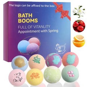 Bath Bombs Gift Set - 12pcs Organic Handmade Fizzy Shower Bombs to Moisturize Dry Skin