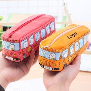 Kids Pencil Case School Bus Pen Pouch Holder