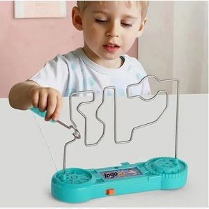 Electric wire game collision electric shock maze touch game toy or family party children's toy