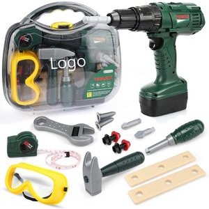 Kids Toddler Tool Set For Boys with Electric Toy Drill Toddlers Toy Tool Set