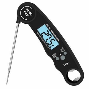 Digital Meat Thermometer with Probe Red Black