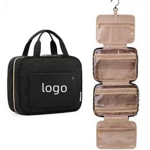 Toiletry Bag Travel Bag with Hanging Hook Water-resistant Makeup Cosmetic Bag Travel Organizer for A