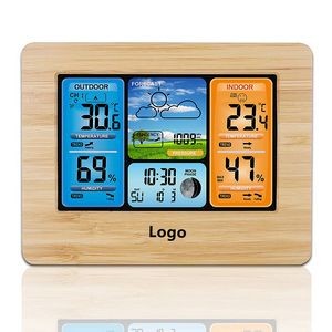 Wireless Indoor Outdoor Weather Station Thermometers Alarm Clock